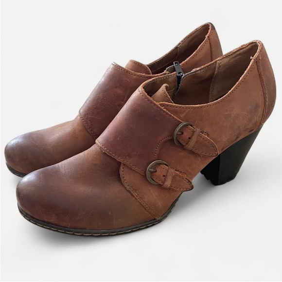 BOC Born Concepts Cathleen Double Strap Monk Heeled Ankle Boots - Picture 2 of 8